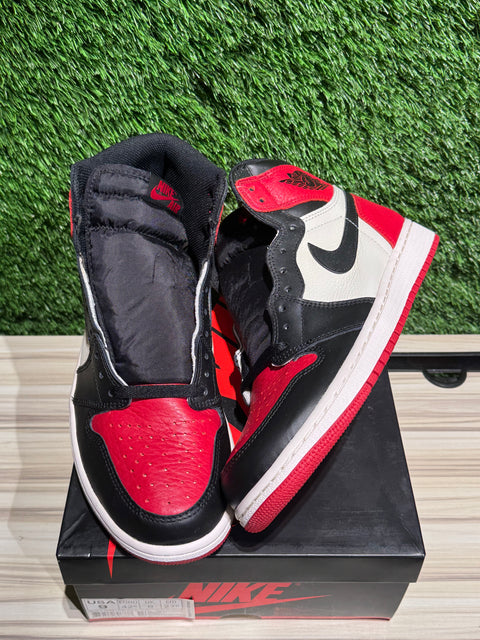 Jordan 1 Retro High Bred Toe Sz 9M