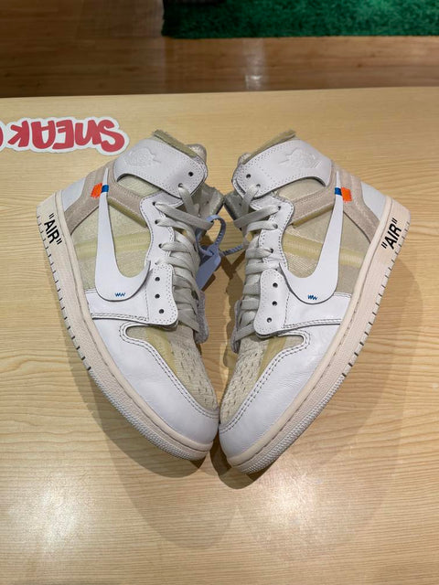 Off White Euro Air Jordan 1 Sz 11