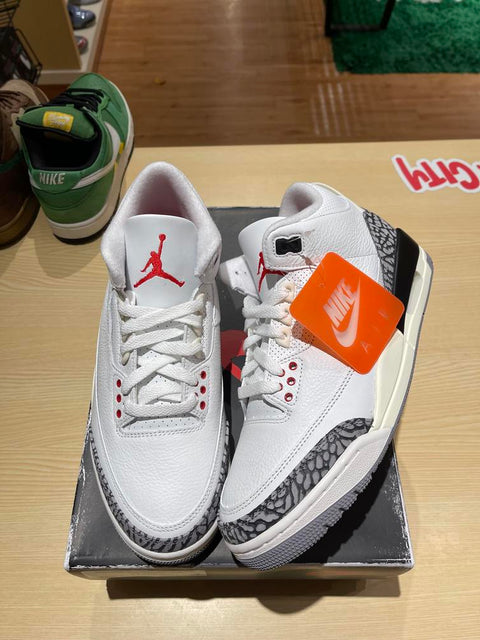 Jordan 3 Retro White Cement Reimagined Sz 8.5