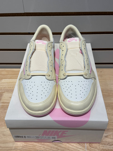 Jordan 1 Retro Low OG SP Travis Scott Shy Pink Sz 12.5