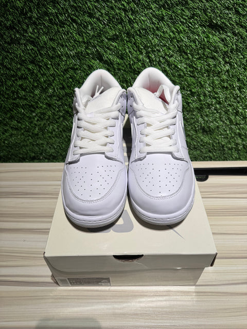 Nike SB Dunk Low Supreme 94 White Metallic Silver Sz 12M