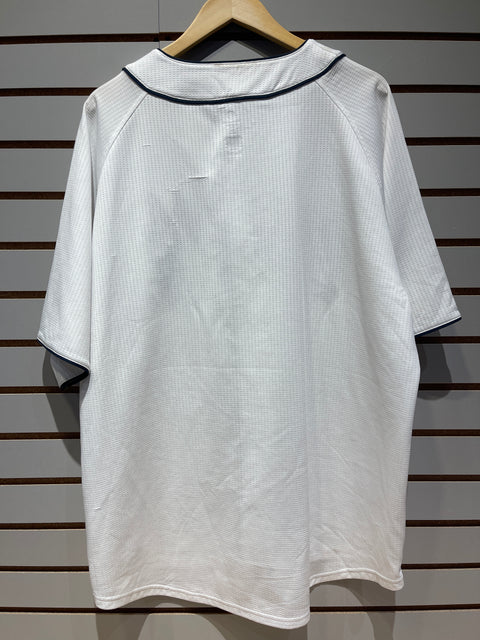 Seattle Mariners White TRUE FAN SERIES Button Up Jersey Sz XXL