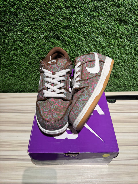 Nike SB Dunk Low Pro Paisley Brown Sz 11.5M