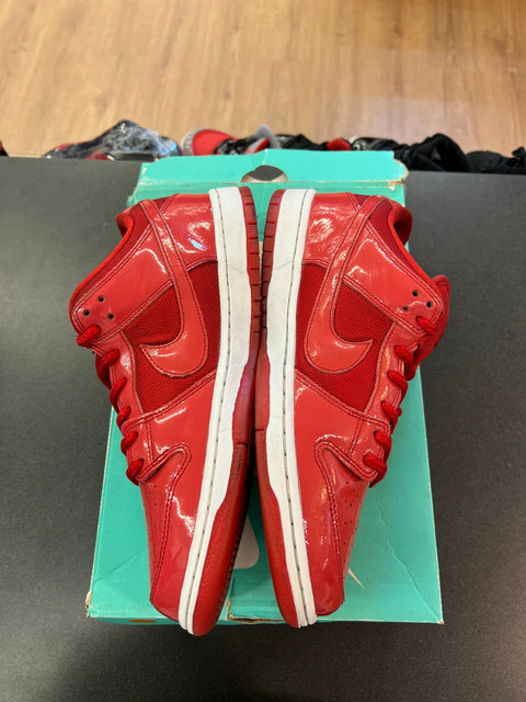 Nike SB Dunk Low Red Patent Leather