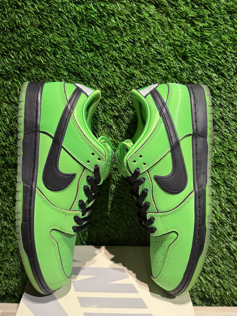 Nike SB Dunk Low The Powerpuff Girls Buttercup Sz 9.5