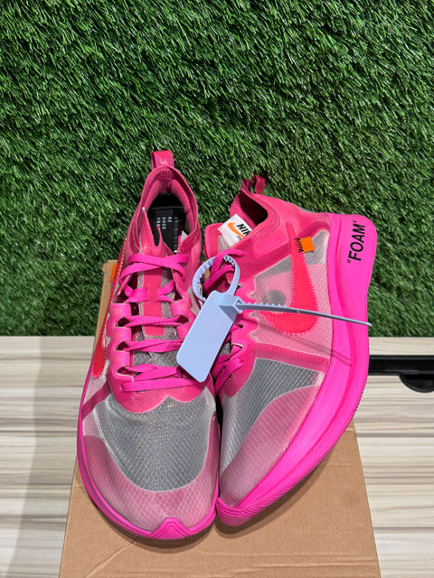 Nike Zoom Fly Off-White Pink Sz 9M