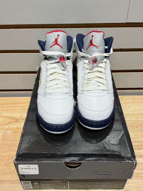 2011 Air Jordan 5 Retro Olympic Sz 6.5Y