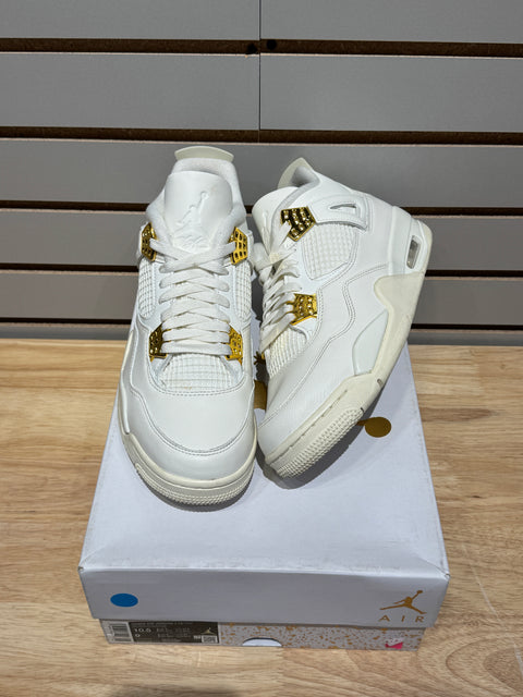 Jordan 4 Retro Metallic Gold (Women's) Sz 9M/10.5W