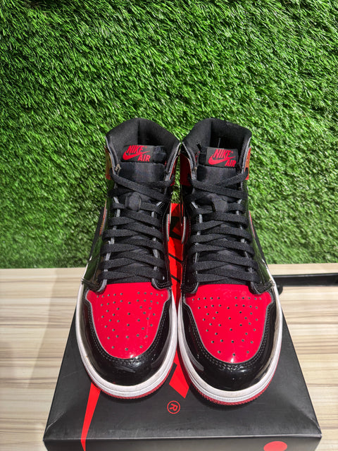 Jordan 1 Retro High OG Patent Bred Sz 9.5