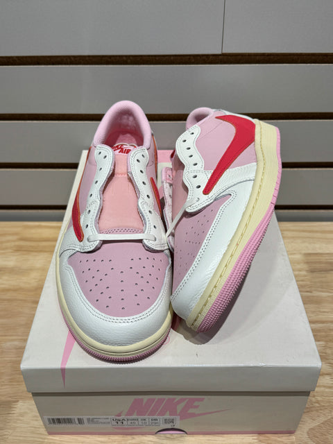 Jordan 1 Retro Low OG SP Travis Scott Sail Tropical Pink Sz 11M
