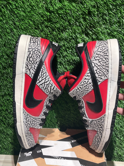 Nike SB Dunk Low Supreme Red Cement (2012) Sz 10.5M