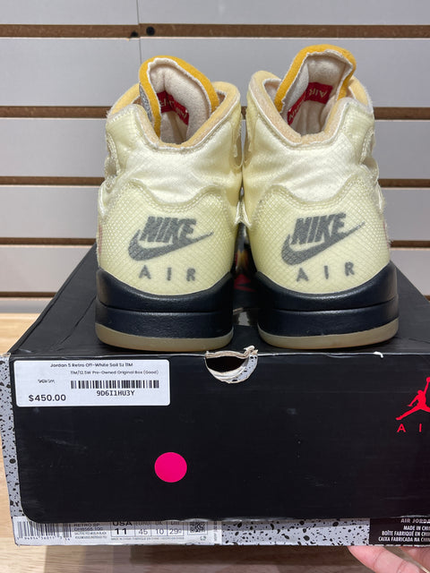 Jordan 5 Retro Off-White Sail Sz 11