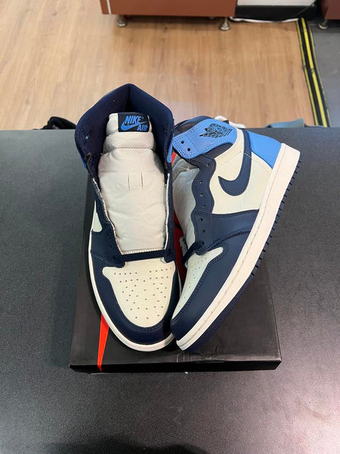 Jordan 1 Retro High Obsidian Sz 10M