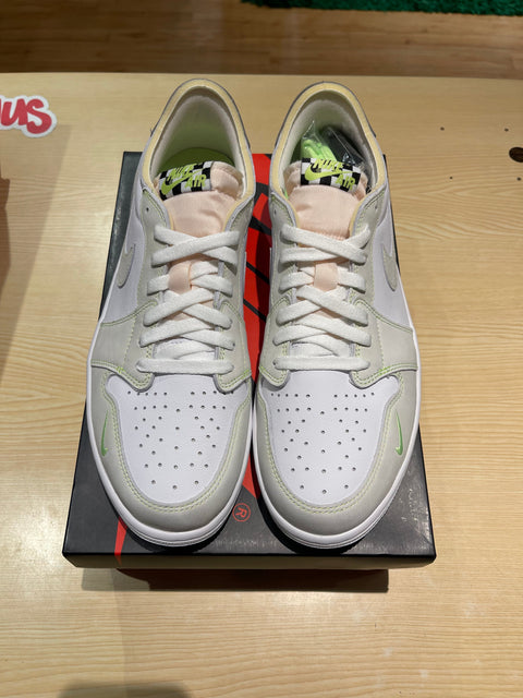 Jordan 1 Retro Low White Ghost Green Black