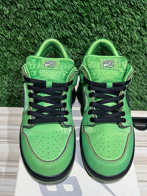 Nike SB Dunk Low The Powerpuff Girls Buttercup Sz 9