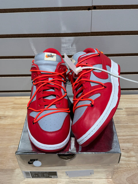 Nike Dunk Low Off-White University Red Sz 12