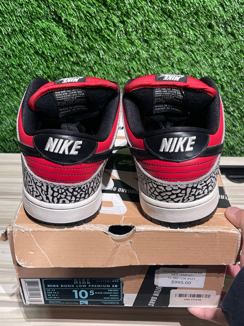 Nike SB Dunk Low Supreme Red Cement (2012) Sz 10.5M