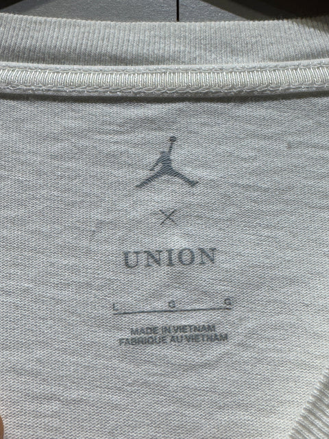 Jordan x Union MJ L/S Tee White/Grey Haze Sz L