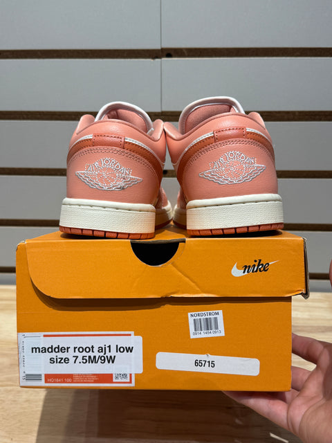 Jordan 1 Low Madder Root (Women's) Sz 7.5M