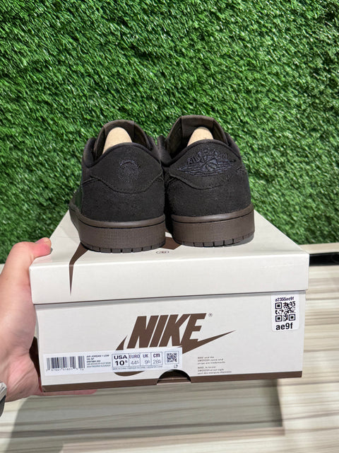 Jordan 1 Retro Low OG SP Travis Scott Velvet Brown Sz 10.5M