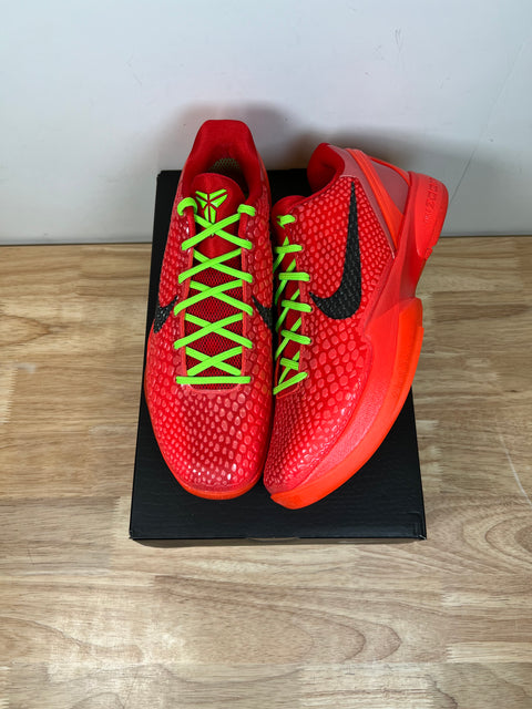 DS Reverse Grinch Nike Kobe 6 Protro Sz 10.5