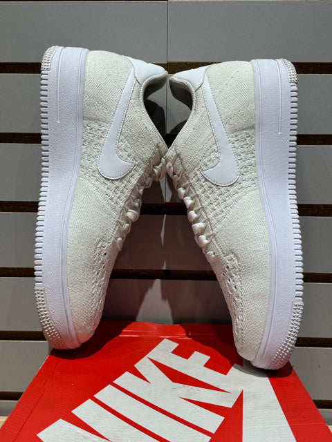 Nike Air Force 1 Ultra Flyknit Low Triple White Sz 10.5