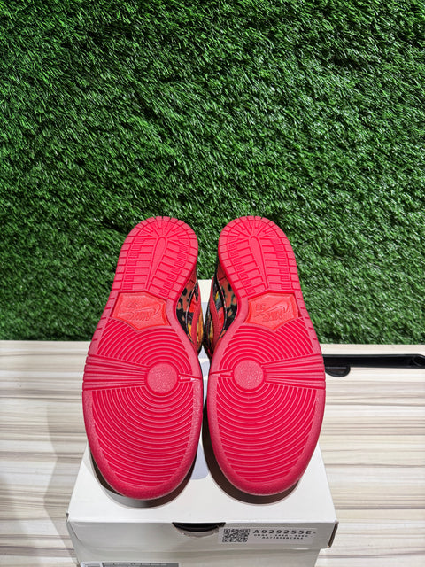 Nike SB Dunk Low The Wizard of Oz Poppy Field Sz 6.5M