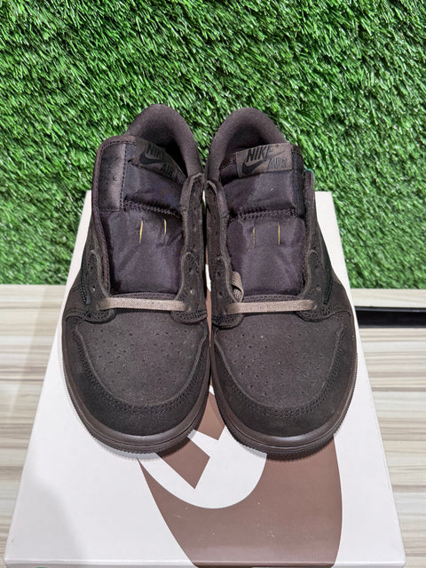 Jordan 1 Retro Low OG SP Travis Scott Velvet Brown Sz 5M/6.5W