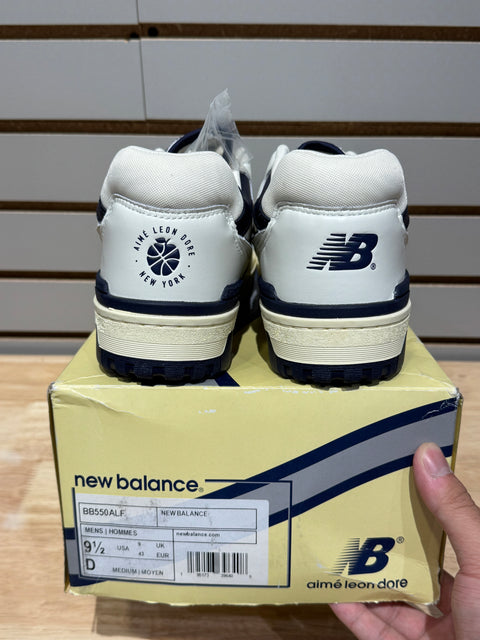 New Balance 550 Aime Leon Dore White Navy Sz 9.5