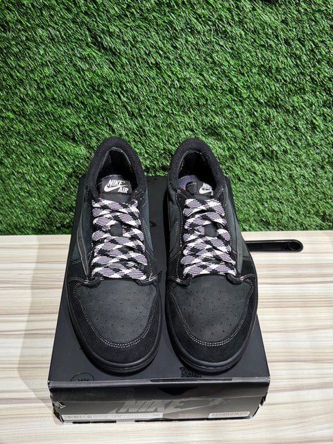 Jordan 1 Retro Low OG SP Travis Scott Black Phantom Sz 12M