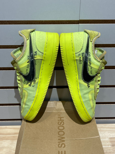 Nike Air Force 1 Low Off-White Volt Sz 9.5