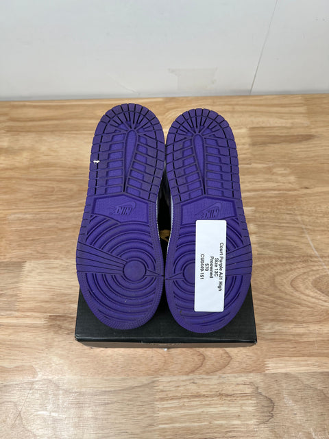 Jordan 1 Low Court Purple White