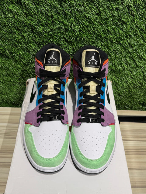 Jordan 1 Mid SE Multi-Color (Women's) Sz 10M