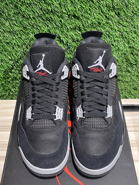 Jordan 4 Retro SE Black Canvas sz 10M