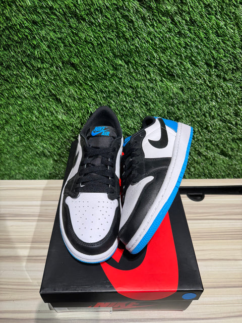 Jordan 1 Retro Low OG Black Dark Powder Blue (Women's) Sz 9W/7.5M
