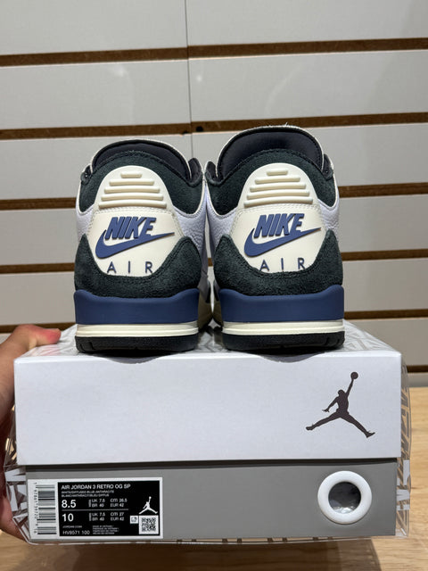 Jordan 3 Retro OG SP A Ma Maniére Diffused Blue Diffused Blue Sz 8.5