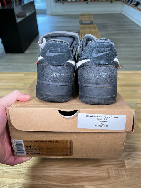 Off-White Black Air Force Low Sz 11.5