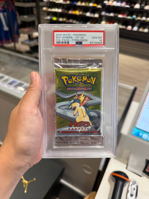 Neo Genesis 2000 Booster Pack PSA 10 Typhlosion