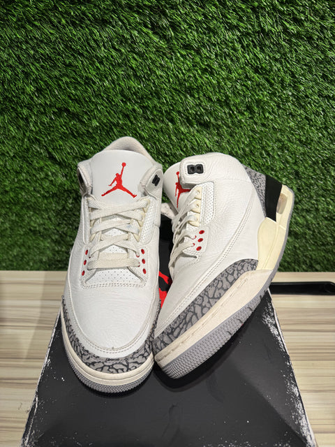 Jordan 3 Retro White Cement Reimagined Sz 9.5