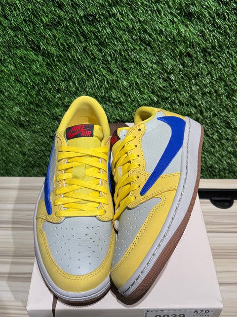 Jordan 1 Retro Low OG SP Travis Scott Canary (Women's) Sz 7M/8.5W