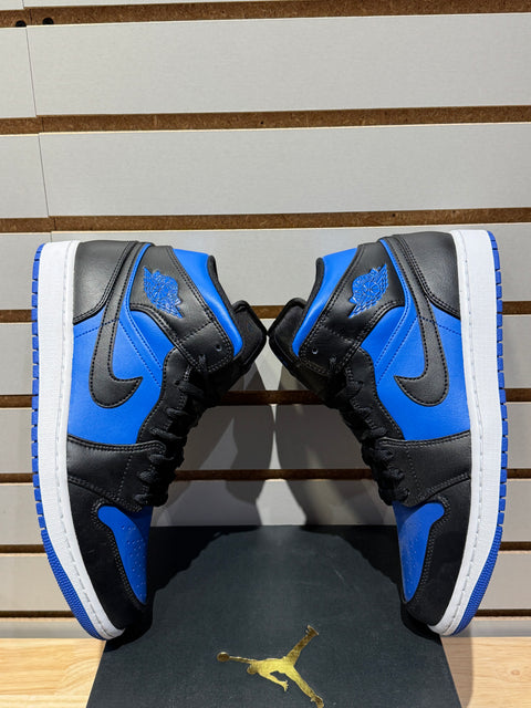 Jordan 1 Mid Black Royal Blue Sz 10