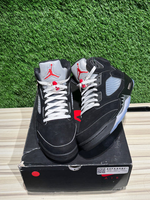 Jordan 5 Retro OG Black Metallic Reimagined Sz 10.5M