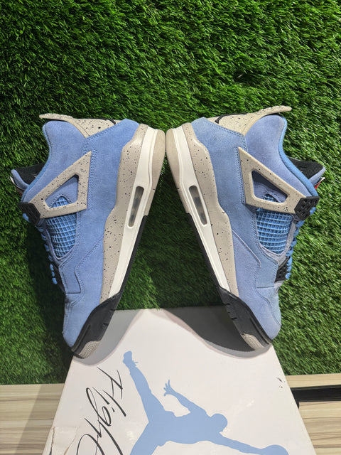 Jordan 4 Retro University Blue Sz 10