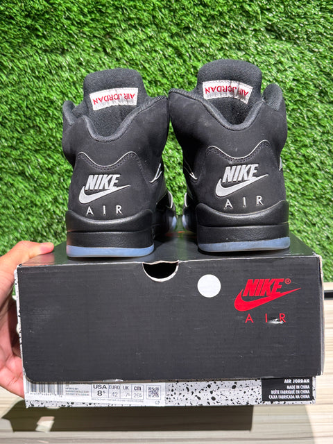 Jordan 5 Retro OG Black Metallic Reimagined Sz 8.5