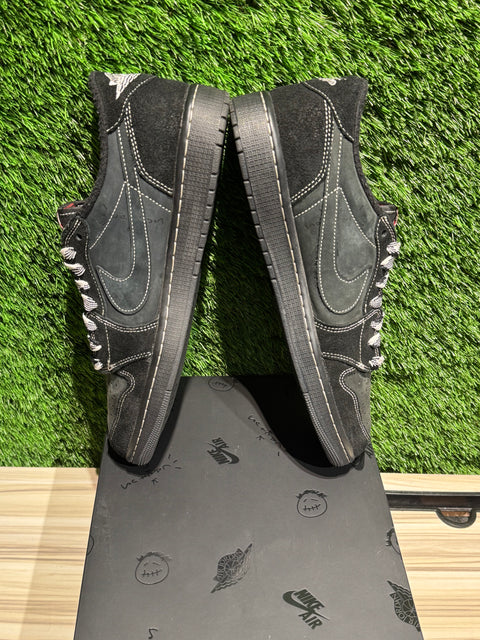 Jordan 1 Retro Low OG SP Travis Scott Black Phantom Sz 12M