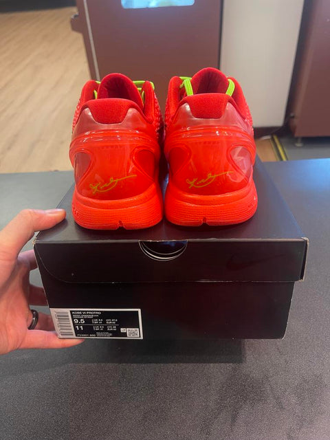 Nike Kobe 6 Protro Reverse Grinch Sz 9.5M