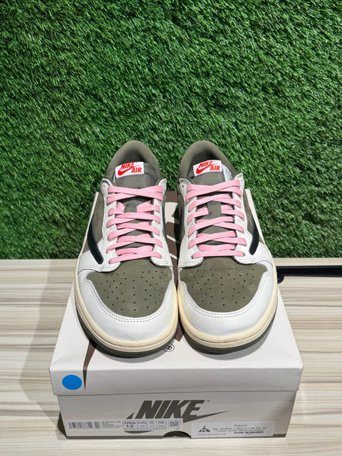 Jordan 1 Retro Low OG SP Travis Scott Medium Olive Sz 12