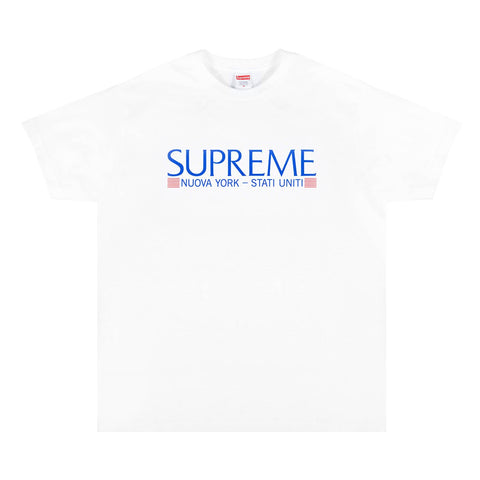 Supreme White Nuova York Tee Sz XL