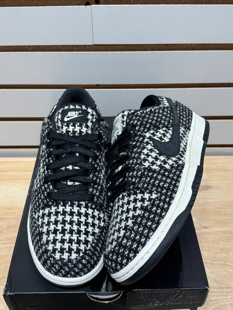 Nike Dunk Low Harris Tweed White Black Multi (Women's) Sz 11M