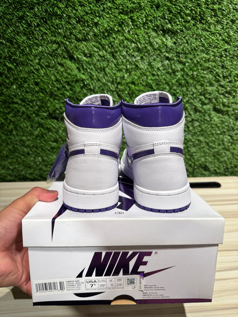 Jordan 1 Retro High Court Purple (Women's) Sz 6M